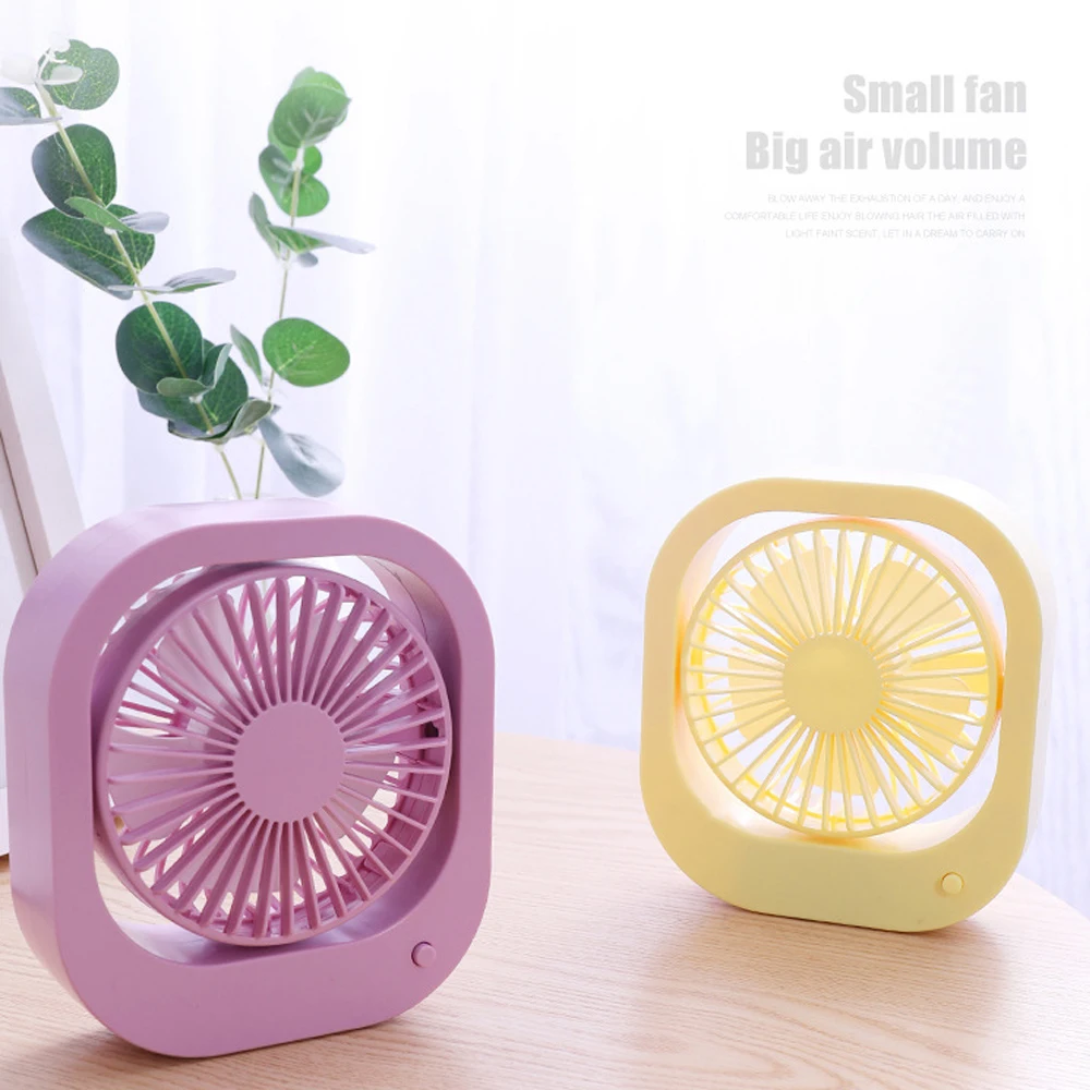 

Portable USB Rechargeable Mini Fan Desktop Cooling Fan 360 Degree Adjustable Non-Slip Fan With Battery For Home Office Travel