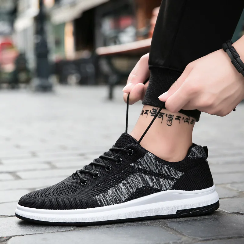 

2019 new breathable black fashion men's and women's Korean shoes Casual shoes free shipping Male summer