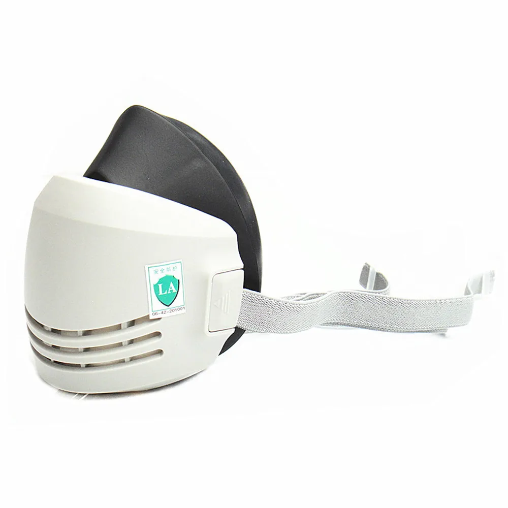 

KN90 Dust Mask Rubber Half-mask Anti-dust Polished Fiber Anti-industrial Welding Masks Anti PM2.5 Respiratory Protective Mask