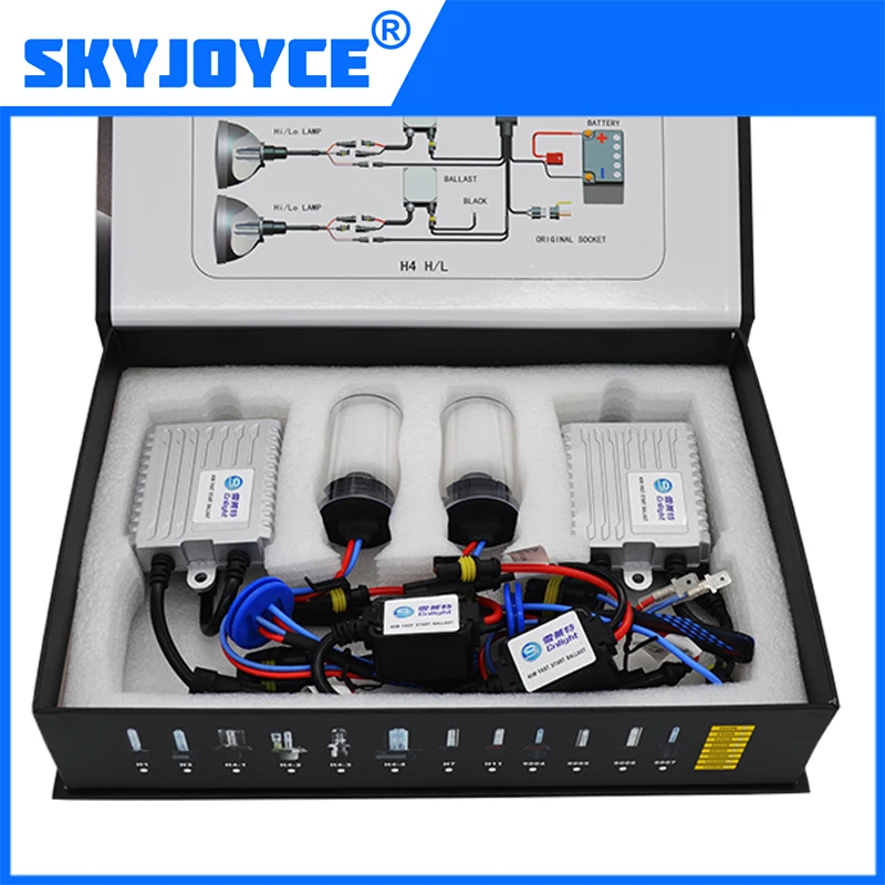 

SKYJOYCE New 55W Cnlight HID Xenon Kit Original Fast Bright H1 H7 H11 9005 Cnlight HID Bulb Quick Start 55W Cnlight HID Ballast