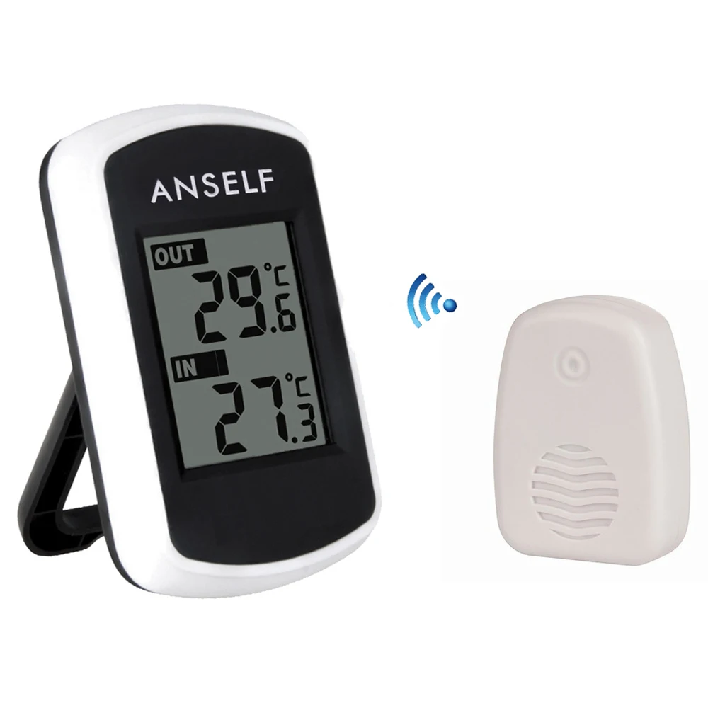 

LCD Wireless Digital Thermometer temperature instruments Electronic Temperature gauge Weather Station tester Indoor Outdoor