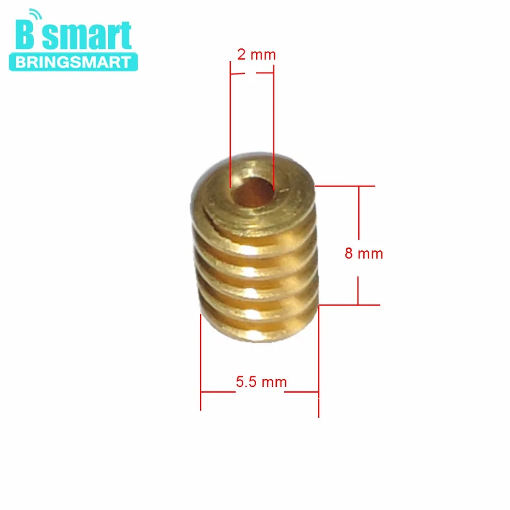 Металлический червячный двигатель Bringsmart 5 шт. M0.5 * 8 спиральная шестерня