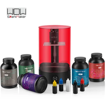 

resin Sparkmaker wow light curing 98*55*125mm build volume sla lcd /dlp 3d printer uv resin 3d printer / from Moscow