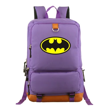 

Hot Sale Batman Boy Girl Children School bag Women Bagpack Teenagers Schoolbags Canvas Men Student Backpack