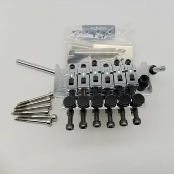 

FR Guitar Bridge FRTS1000 System Tremolo Bridge Locking Nut 42mm / 43mm Silver +Titanium alloy Tail screw