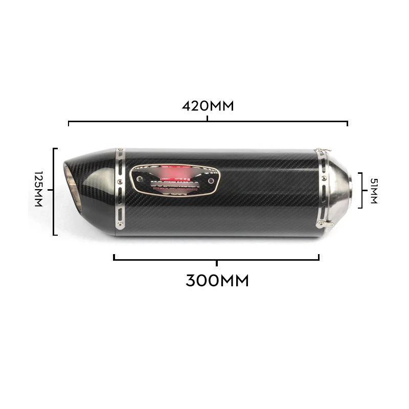 Silp on для Kawasaki ER6N ER6F 650F 650R мотоциклетные передние соединительные трубы и средняя труба+ 51 мм хвост выхлопной трубы глушителя системы