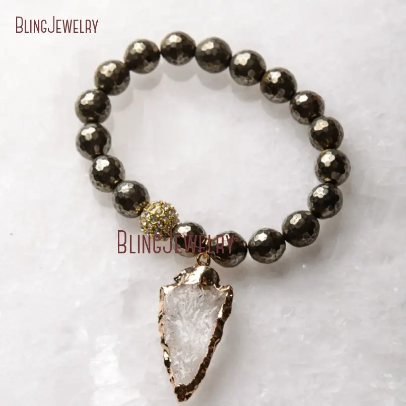 20181201-BM17426-Latest  Arrowhead Clear Crystal Bracelet On Sale_18