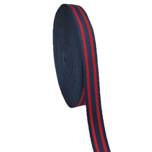 Дизайн 2 дюйма шириной 50 мм твил хлопковый ремень для сумки ремень высокого качества синий/красный толстый 3,1 мм толщина