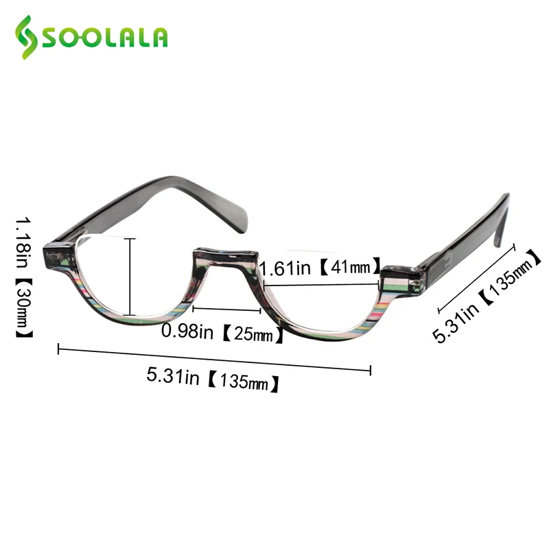 SOOLALA Flat Top Semi-Rimless Reading Glasses Women Men 2018 New Cheap Presbyopia Reading Glasses with Leather Case +1.0 to 4.0 SOOLALA Flat Top Semi-Rimless Reading Glasses Women Men 2018 New Cheap Presbyopia Reading Glasses with Leather Case +1.0 to 4.0