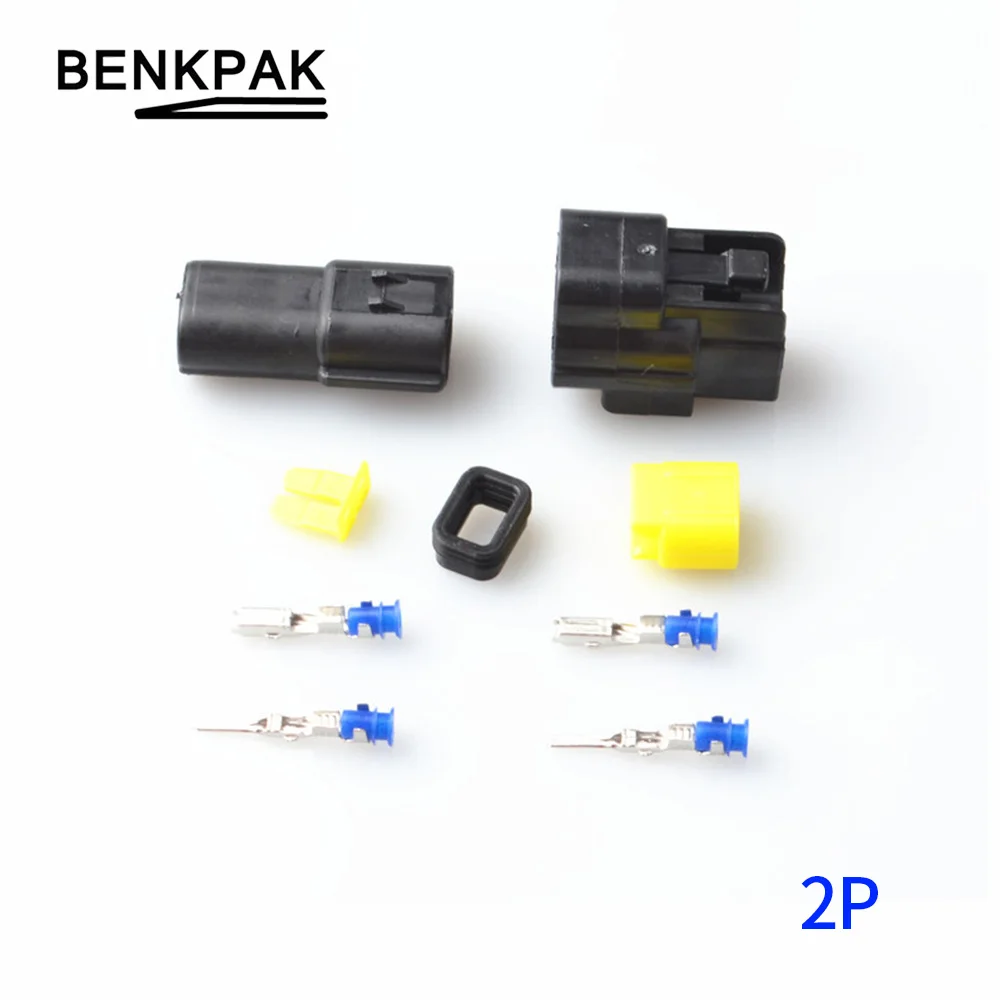 

1Set 2P car waterproof Wire Connector Automotive Electrical Connector 2pin