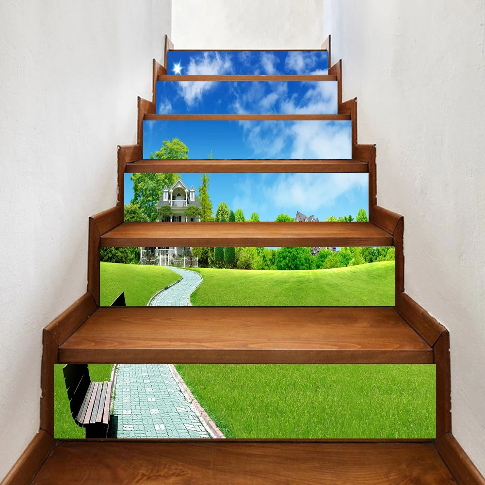 

Path Forest Modern Creative DIY Steps Sticker Removable Stair Sticker Home Decor Ceramic Tiles Patterns Drop shipping AP25