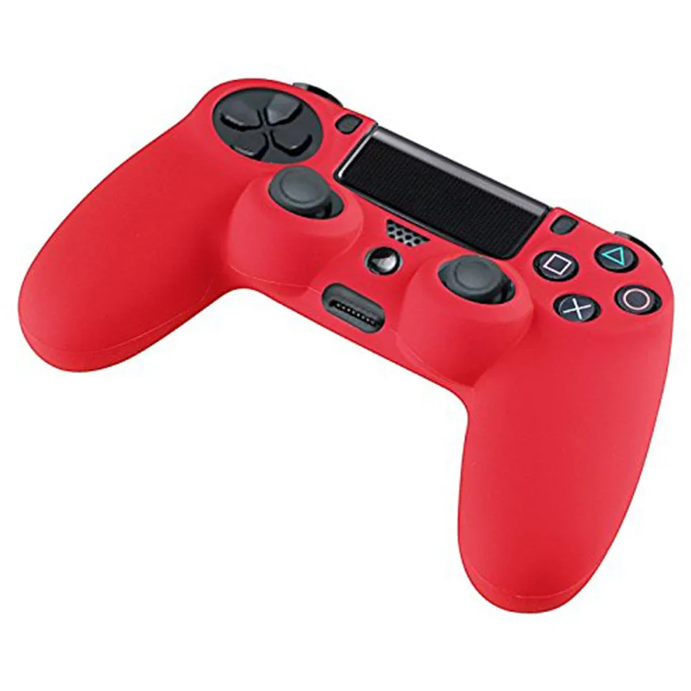 GameMod, новинка, 1 шт., 4 цвета, мягкий силиконовый резиновый чехол, чехол для sony Play Station Dualshock 4 PS4, беспроводной контроллер, кожа - Цвет: Red