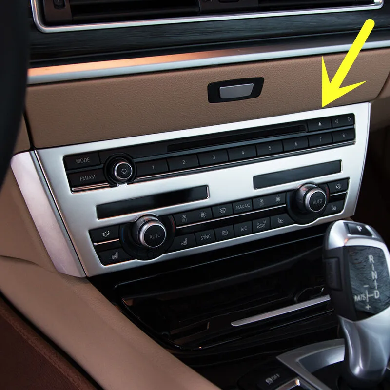 

For BMW 5 Series GT F07 Inner Console Air Conditioner & CD Panel Cover 2010-2017 1pcs