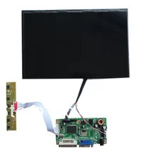 DVI+ VGA+ аудио контроллер для жидкокристаллического дисплея на тонкоплёночных транзисторах плата+ LVDS кабель+ клавиатура OSD с кабелем+ N101ICG-L21
