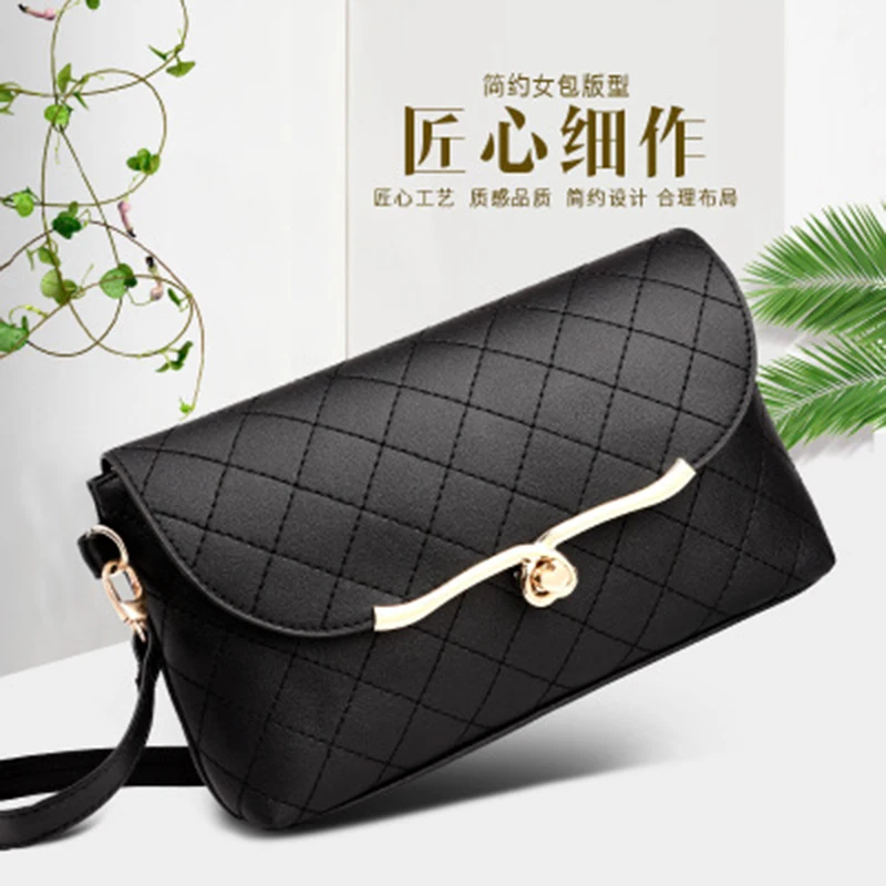 

Explosion models embroidered line heart twist lock small square package summer coin purse shoulder diagonal small square bag