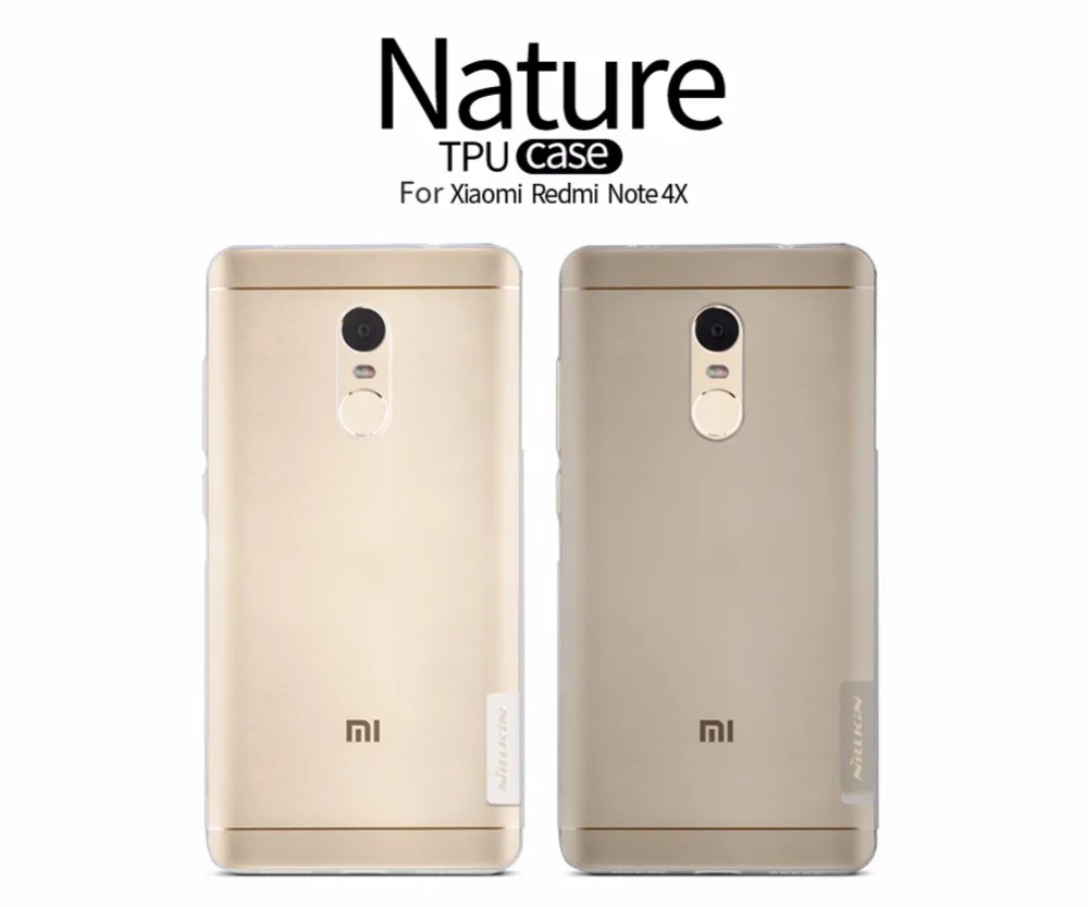 Чехол для Xiaomi Redmi Note 4x4 X NILLKIN натуральный прозрачный ТПУ ультра тонкий случай