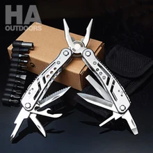 Outdoor Folding Stainless Steel Multifunction Pliers Knife Screwdriver Tool Multi Plier Survival