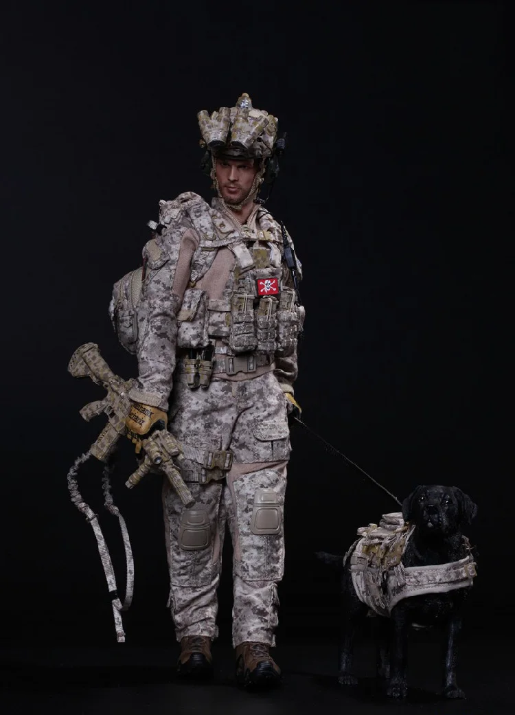 1/6 ВМС США SEAL Team Шесть DEVGRU Halo фигурку с собакой Colletible модель игрушечные лошадки