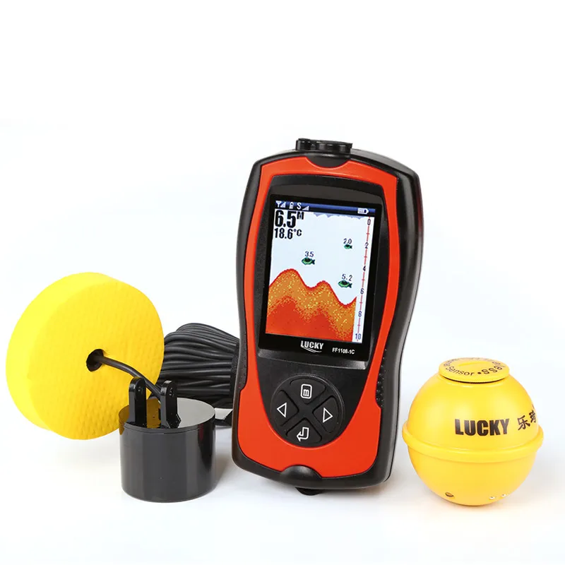

Lucky Sonar Fish Finder Wireless Wired 90 Degree Light Lure Sensor Alarm System Deeper Fishfinder Sea Fishing Radar Equipment