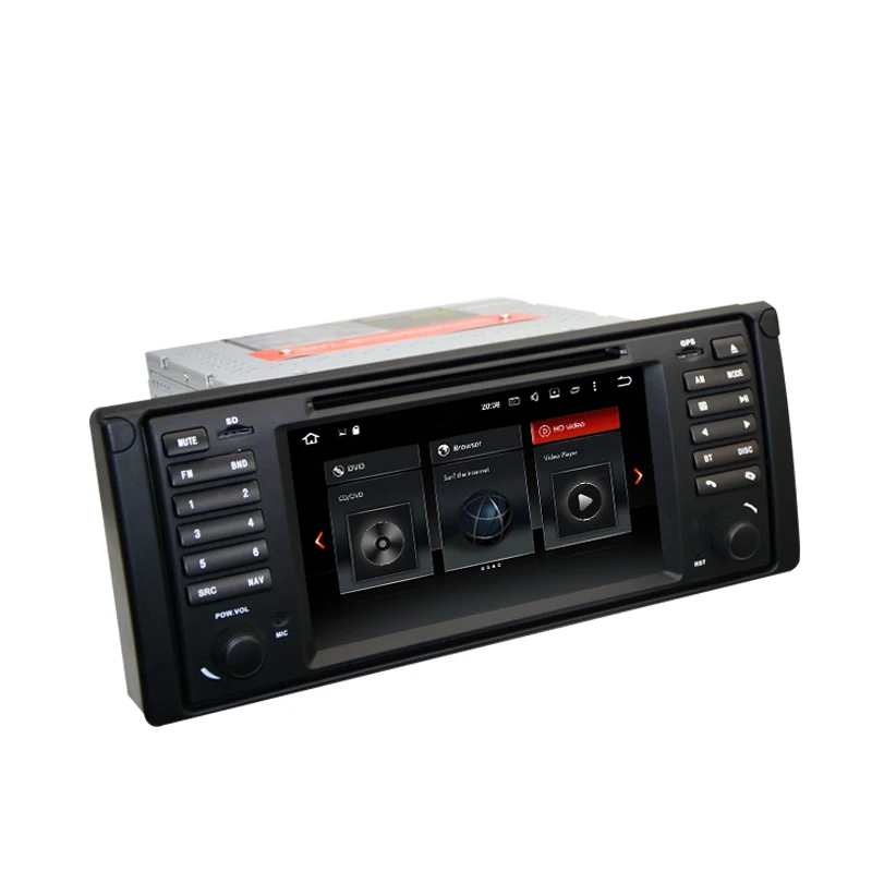 Discount 7 Inch Android 9.0/9 Car Radio Multimedia For BMW E39 E53 X5 520i 525i 530i Support Bluetooth GPS Navigation WiFi OBD II 1
