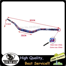 Мотоцикл 28 мм руль Толстая ручка баров 1 1/" для Honda KTM, Yamaha Kawasaki Suzuki CRF YZF WRF RM KXF Dirt Pit Bike ATV quad