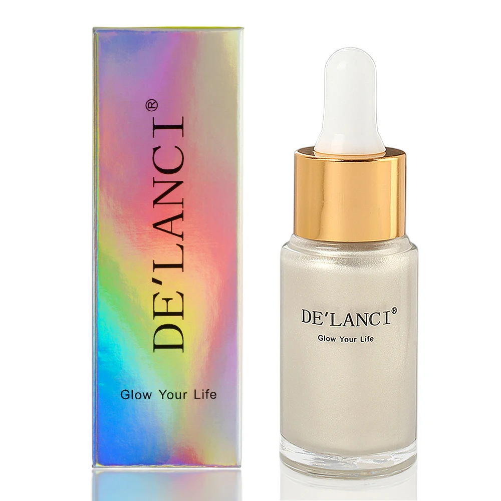 DE'LANCI жидкий хайлайтер контуринг Осветляющий макияж Shimmer Face 3D Glow Kit ультра-концентрированный Осветляющий бронзатор капли