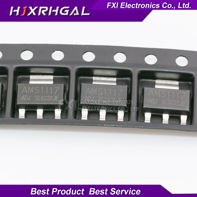

50PCS AMS1117-ADJ AMS1117 SOT223 AMS1117-ADJ SOT-223 VOLTAGE REGULATOR SMD New original