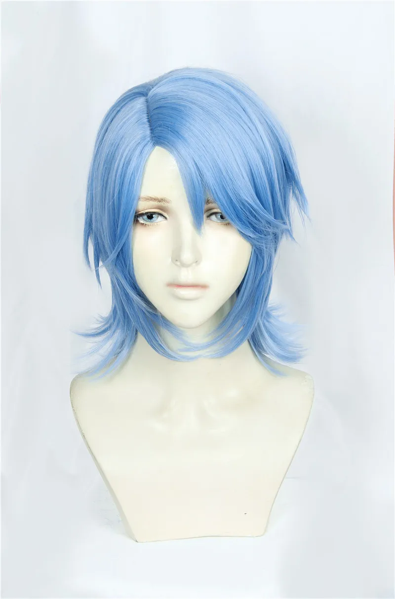Kingdom Hearts III Аква косплей парик ролевые волосы для рождества Хэллоуин синие волосы парики+ Бесплатный парик Кепка