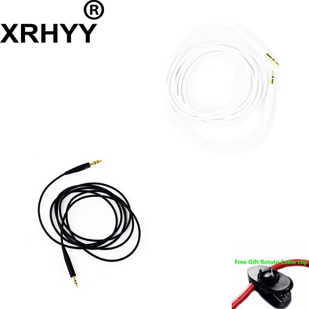 Xrhyy 140 Centimetri Nero/Bianco Di Ricambio Cavo Audio Per Bose In-Ear 2 Oe2 Oe2I Qc25 Qc35 Soundlink Soundtrue Cuffie