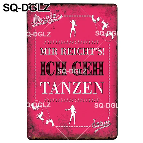 [SQ-DGLZ] ICH GEH. Оловянная вывеска настенный паб бар клуб Декор вдохновляющий текст металлические поделки таблички художественный плакат жизни Слова металлические знаки - Цвет: 1445