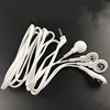 Cables de electrodos de 2,5mm/4 botones para almohadilla de electrodo de conexión con máquina de terapia de decenas, masajeador corporal con enchufe ► Foto 3/6