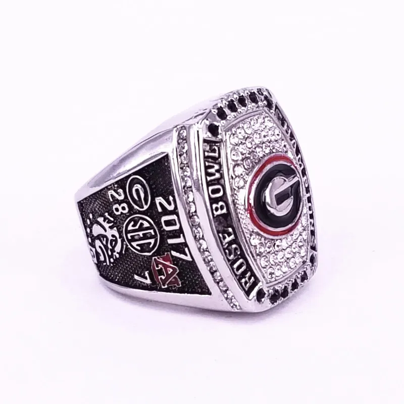 

USA size 8 to 15 factory wholesale price 2018 new arrival 2017 Georgia Bulldog championship ring engraving inside drop shipping