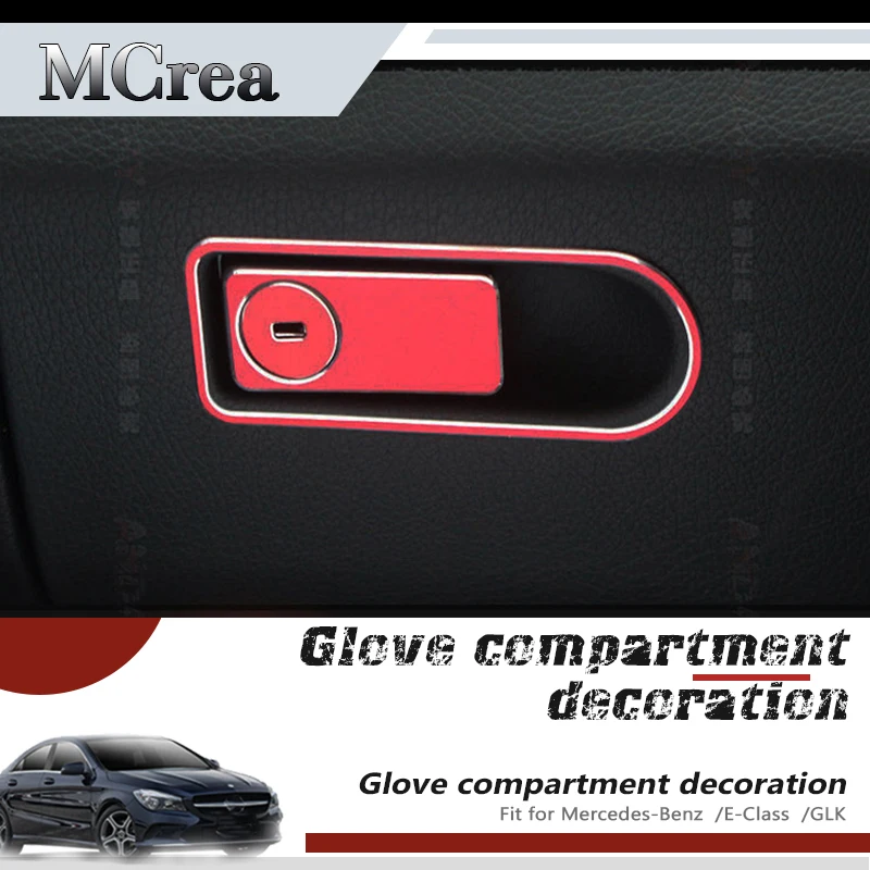 Автомобильные наклейки MCrea AMG для Mercedes W204 W218 W211 X204 Benz C E GLK GLS классный ящик хранения