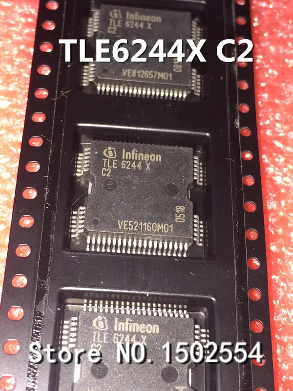 10 шт./лот TLE6244X C2 272 HQFP64 Автомобильная плата двигателя инжектор топлива чип