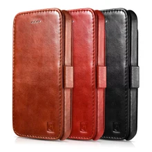Винтажный кошелек, кожаный чехол для iphone 5 5S se, icarer, брендовый, настоящий, натуральный, Воловья кожа, Магнитный чехол для телефона, для iphone 5