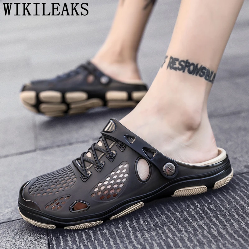 Sandalias hombre/Повседневная Мужская Летняя обувь брендовые уличные сандалии