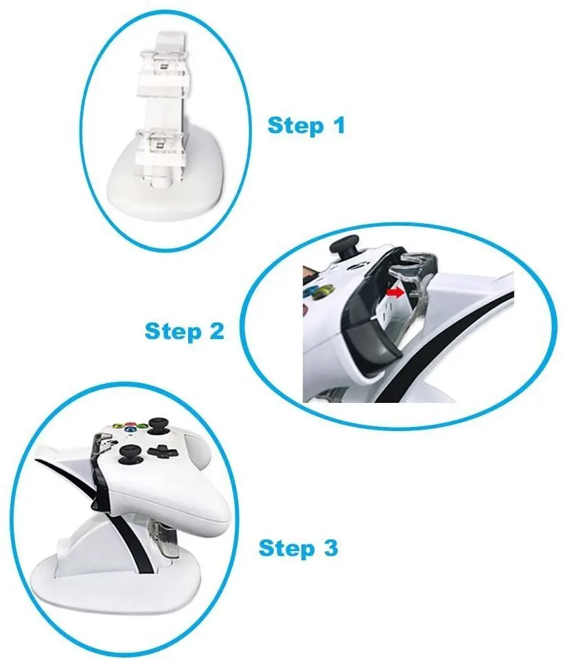Для Xbox One док станции S с светодиодный подсветкой контроллер зарядки|Запасные