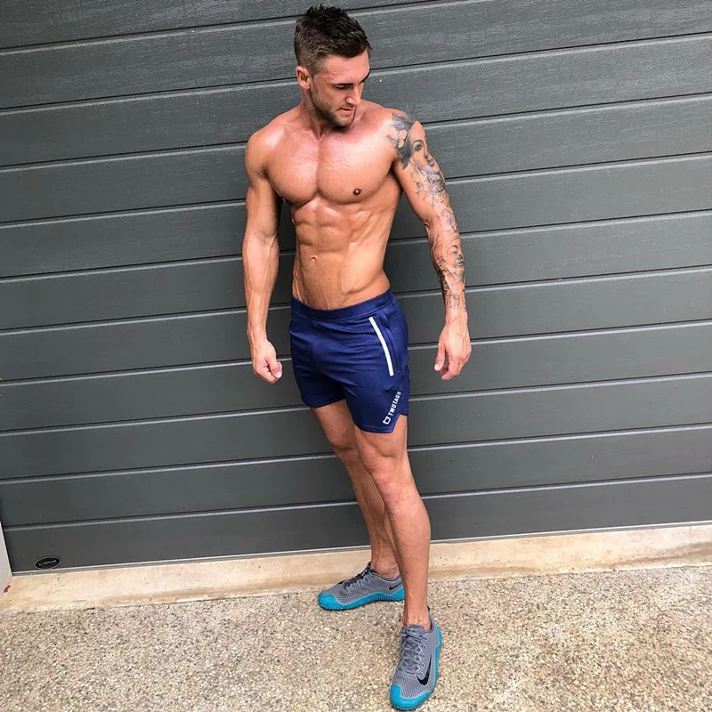 Men Shorts Fitness Casual Gym Shorts (9)