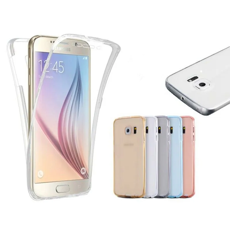 Двухсторонний чехол из ТПУ для телефона Samsung galaxy J7 J3 J5 2016 ультратонкий прозрачный