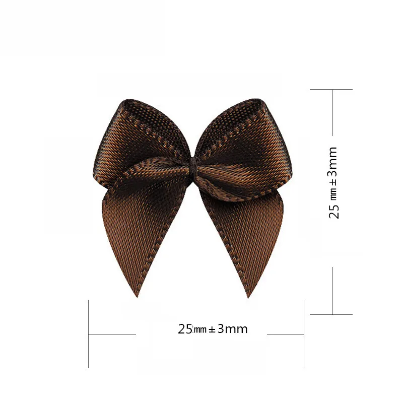 Hand Satin Ribbon Bows 50Pcs DIY Craft Supplie Wedding Party Decor Gift Packing Bowknots Sewing Headwear Accessories Appliques