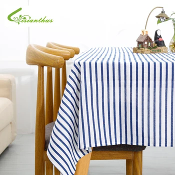 

Simple Style Cotton Table Cloth Striped Printed Multifunctional Rectangle Table Cover Tablecloth Home Kitchen Decoration