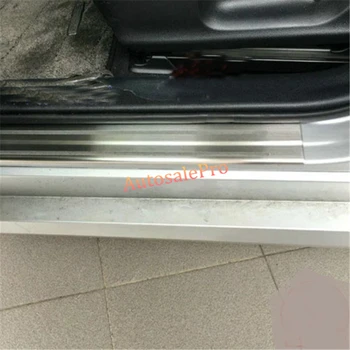 

Stainless steel Outer Door Sill Scuff Plate threshold cover trim 4pcs For Toyota Prius 2016 car accessories