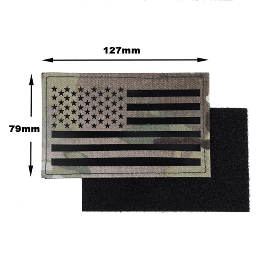 TMC Tactical Patch Large US Flag Infrare Patch MultiCam Military Airsoft Hunting 