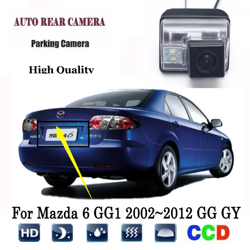 

Rear View Camera For Mazda 6 GG1 2002~2012 GG GY wagon CCD Night Vision Reversing Camera license plate camera backup
