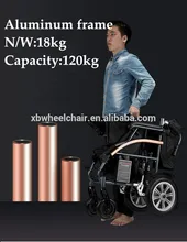 2018 Top sell lightweight folding electric wheelchair for disabled