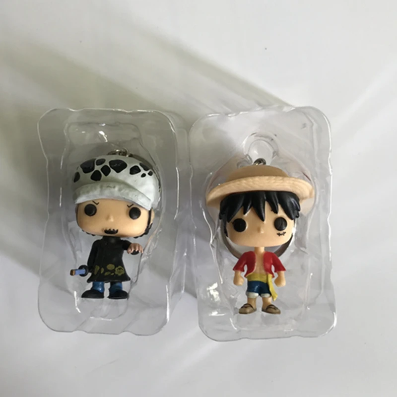 Аниме one piece Trafalgar Law Monkey D Luffy милый брелок для ключей Kwaii виниловые фигурки Коллекция Модель игрушки