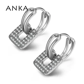 

ANKA Brand Square Cubic Zirconia Clip Earrings Gifts For Women Earrings With Cubic Zirconia Women Gifts #132885