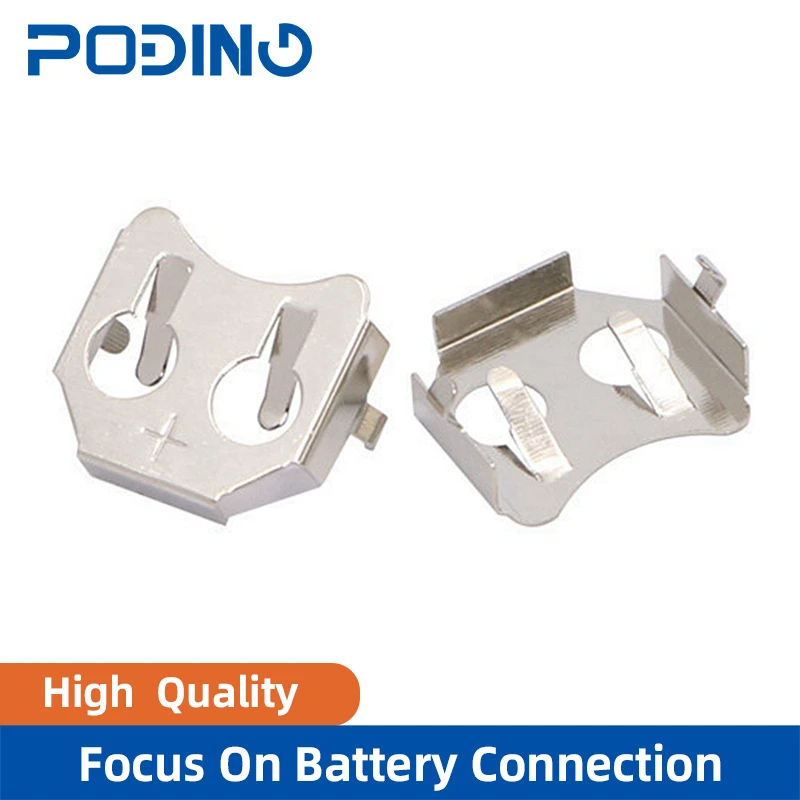 10pcs/lot THM 12MM Coin Cell Battery Holder for CR1216 CR1220 CR1225 Precision Stamping Clip Retainer CCR-1201 |