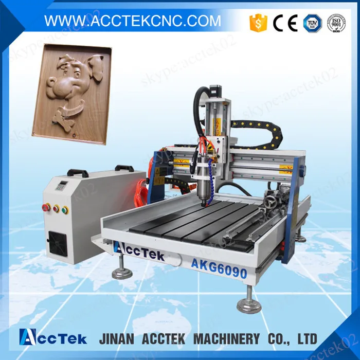 Desktop hobby CNC router kits for sale , diy advertising 4 axis CNC