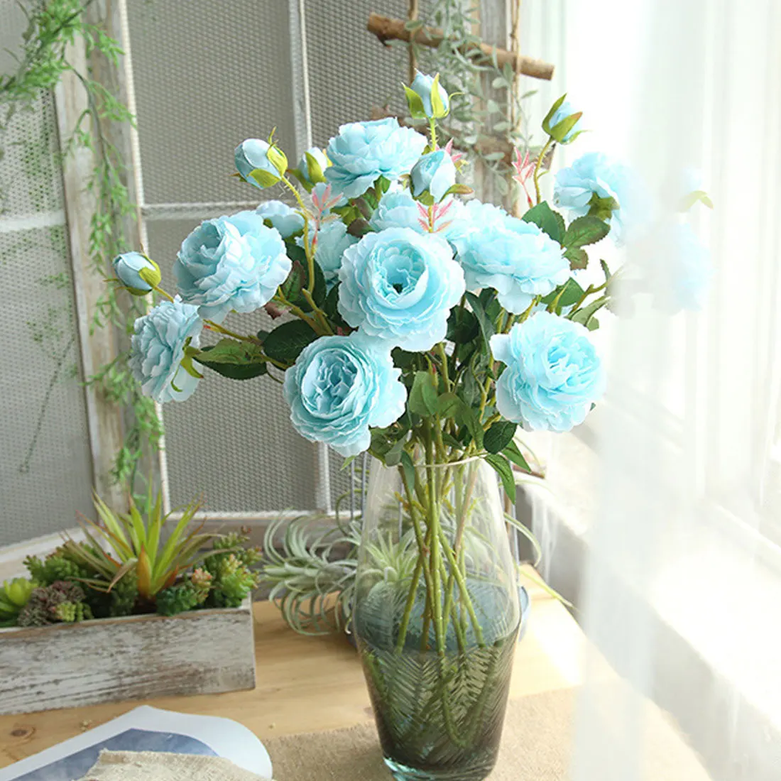 

Party Home Decoration Accessories Simulation Rose Artificial Flower Wedding DIY Home Furnishings Wreath Sheets Fake Flowers